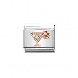 Composable Classic Link "Cocktail" Rose Gold CZ 430305-28