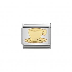 Composable Classic Link "Coffee Cup" Gold 030109/05