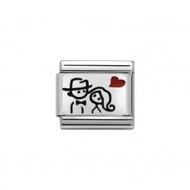 Composable Classic Link "Couple Heart" Silver 330208-10