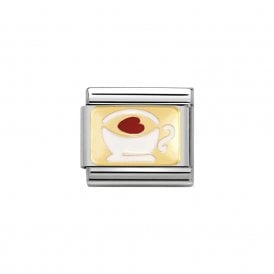 Composable Classic Link "Cup With Heart" Gold  030284-02 