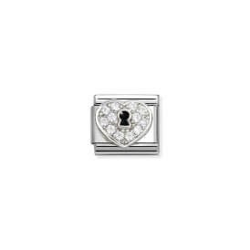 Composable Classic Link CZ Heart With Keyhole 330328/09