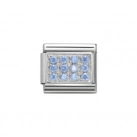 Composable Classic Link "CZ Light Blue" Silver 330307-05