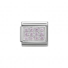 Composable Classic Link "CZ Pink" Silver 330307-06