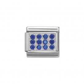Composable Classic Link "CZ Silver Blue" Silver 330307-04