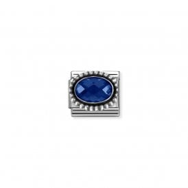 Composable Classic Link Dark Blue CZ Vintage Effect 330607/007