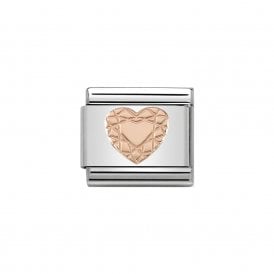 Composable Classic Link "Diamond Heart" Rose Gold 430104-19