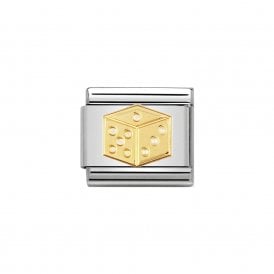 Composable Classic Link "Dice" Gold 030110-25