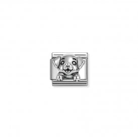 Composable Classic Link Dog Oxidised Silver 330114/17