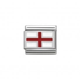 Composable Classic Link "England Flag" Silver 330207/03