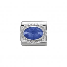 Composable Classic Link "Facet Blue" Silver CZ 330604/007