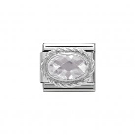Composable Classic Link "Facet White" Silver CZ 330604/010