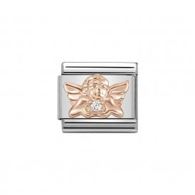 Composable Classic Link "Family Angel" Rose Gold CZ 430302-17