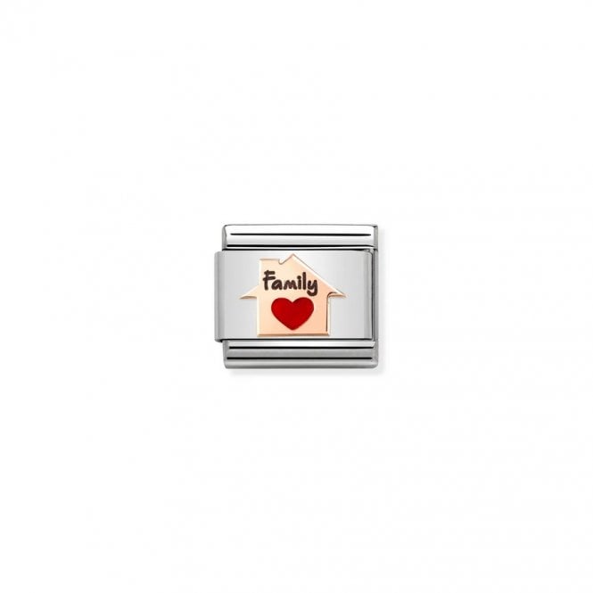 Nomination Composable Classic Link FAMILY Home Red Heart 430202/11