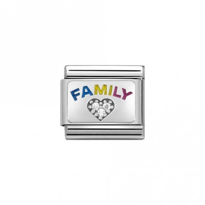 Nomination Composable Classic Link Family Silver CZ 330306/08