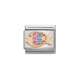 Composable Classic Link "Fish" Rose Gold CZ 430302-26