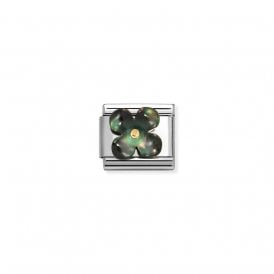 Composable Classic Link Flower Black Mother of Pearl 030521/22