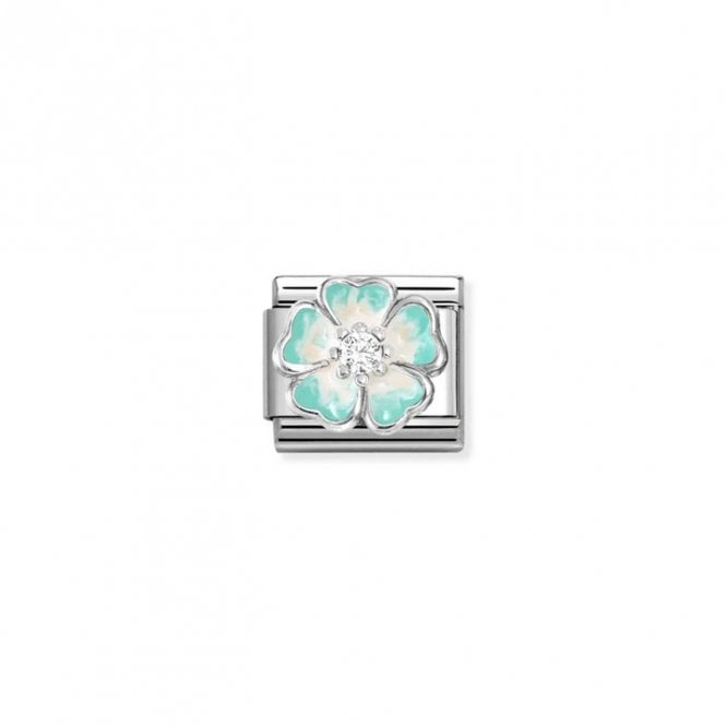 Nomination Composable Classic Link Flower Green Fade CZ Charm 330321/18