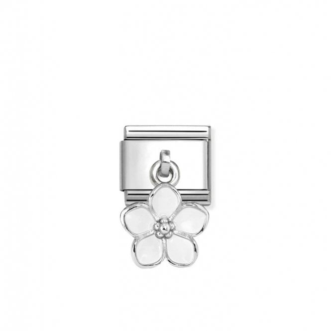 Nomination Composable Classic Link Flower White Pendant Charm 331805/22