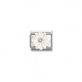Composable Classic Link Flower White Stone 330512/23