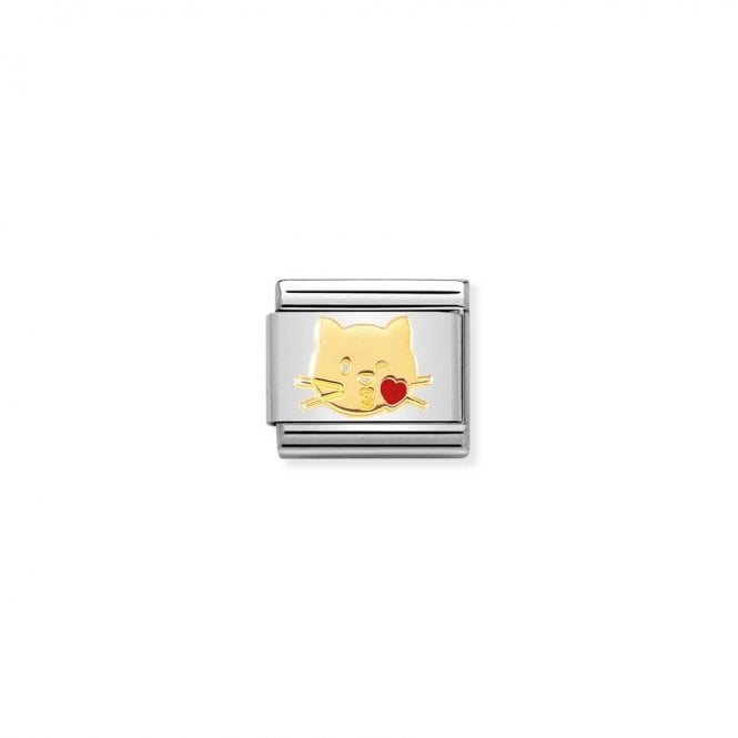 Nomination Composable Classic Link Flying Kiss Cat 030272/45