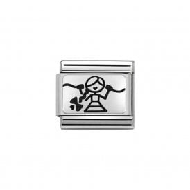 Composable Classic Link "Friend (Centre)" Silver 330109/16