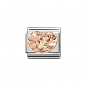 Composable Classic Link "Frog on Lilly Pad" Rose Gold 430106-09
