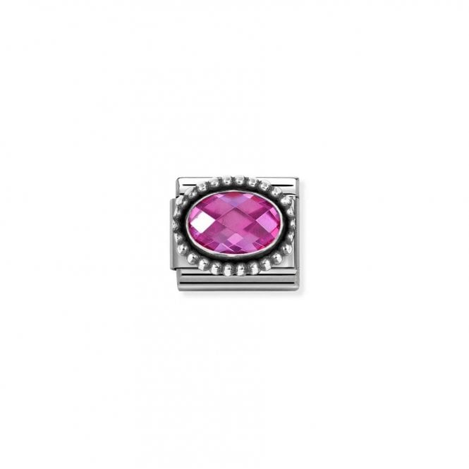 Nomination Composable Classic Link Fuchsia CZ Vintage Effect 330607/030