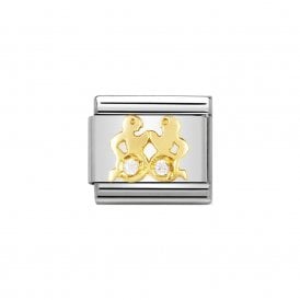 Composable Classic Link "Gemini" Gold & CZ 030302-03