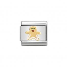 Composable Classic Link "Gingerbread Man" Gold  030285-08