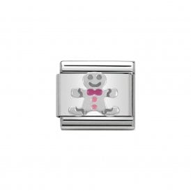 Composable Classic Link "Gingerbread Man" Silver 330204-09