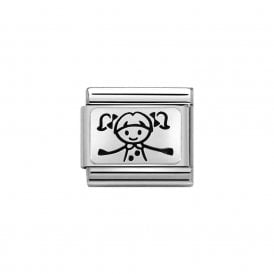 Composable Classic Link "Girl" Silver  330109-49 