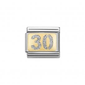 Composable Classic Link "Glitter 30" Silver & Gold 030224-03