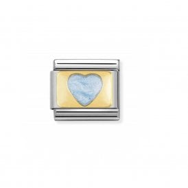Composable Classic Link "Glitter Heart" Gold 030206-44