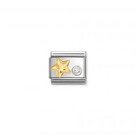 Composable Classic Link Gold Star CZ Silver 630301/01