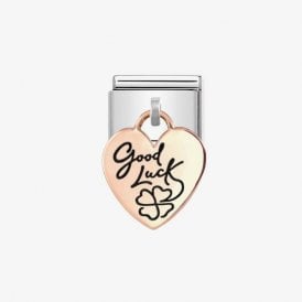 Composable Classic Link "Good Luck & Flower" Rose Gold 431803-07 