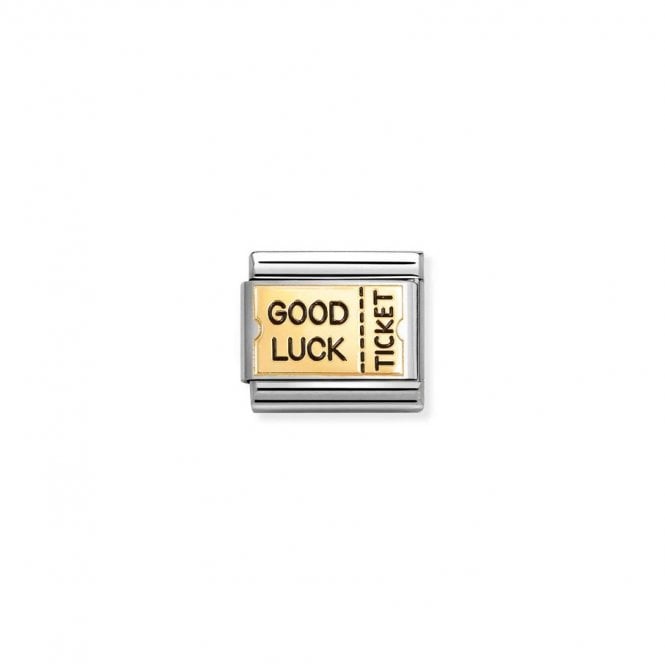 Nomination Composable Classic Link Good Luck Ticket 030284/72