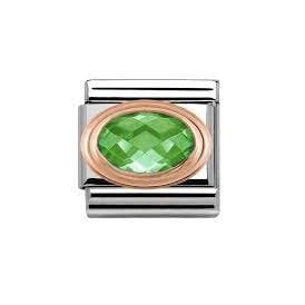Composable Classic Link "Green CZ" Rose Gold 430601-004