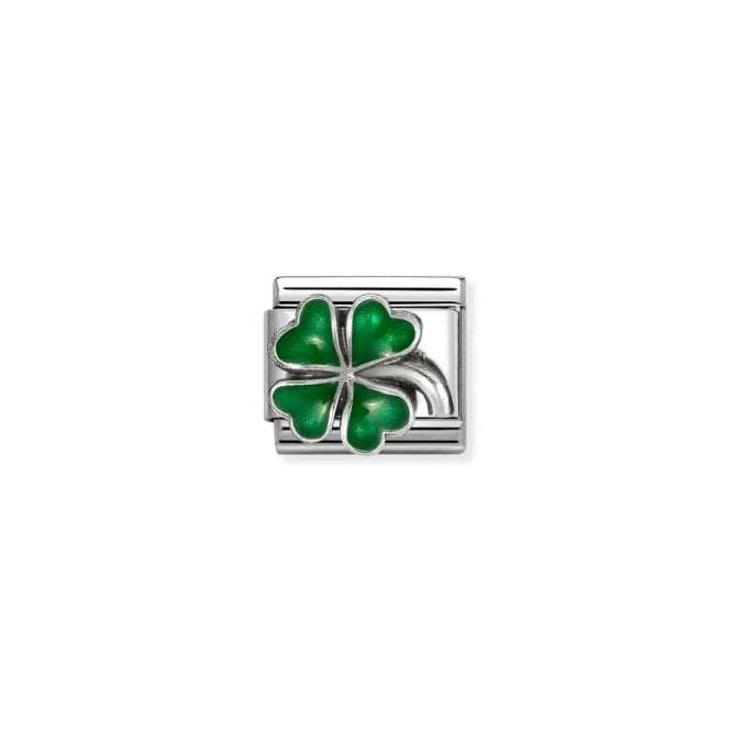 Nomination Composable Classic Link Green Four-Leaf Clover 330204/42