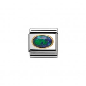 Composable Classic Link "Green Opal" Gold 030502-26  