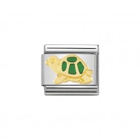 Composable Classic Link "Green Tortoise" Gold 030212-12
