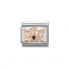 Composable Classic Link "Guardian Angel" Rose Gold CZ 430302-18