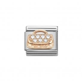 Composable Classic Link "Handbag" Rose Gold CZ 430302-31