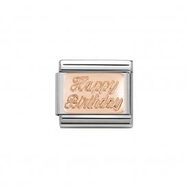Composable Classic Link "Happy Birthday " Rose Gold 430101-29