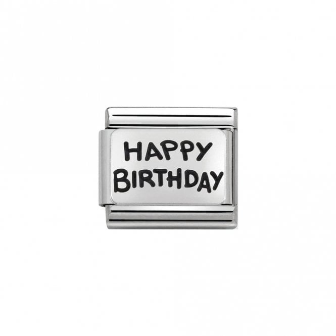 Nomination Composable Classic Link Happy Birthday Silver 330102/41