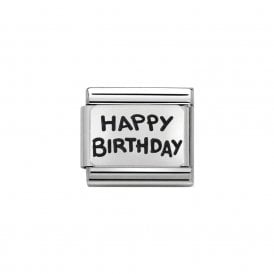 Composable Classic Link Happy Birthday Silver 330102/41