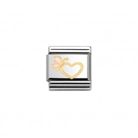 Composable Classic Link "Heart & Butterfly" Gold  030253-41 
