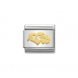 Composable Classic Link "Heart & Clover" Gold 030162-30