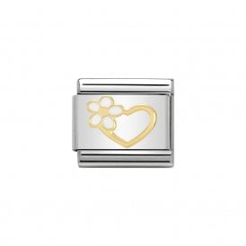 Composable Classic Link "Heart & Flower" Gold 030253-40 