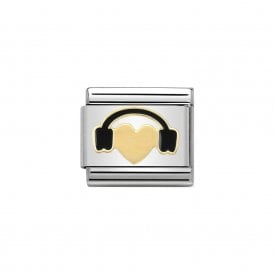 Composable Classic Link "Heart Headphone" Gold 030283-01
