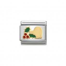Composable Classic Link "Heart & Holly" Gold 030225-23